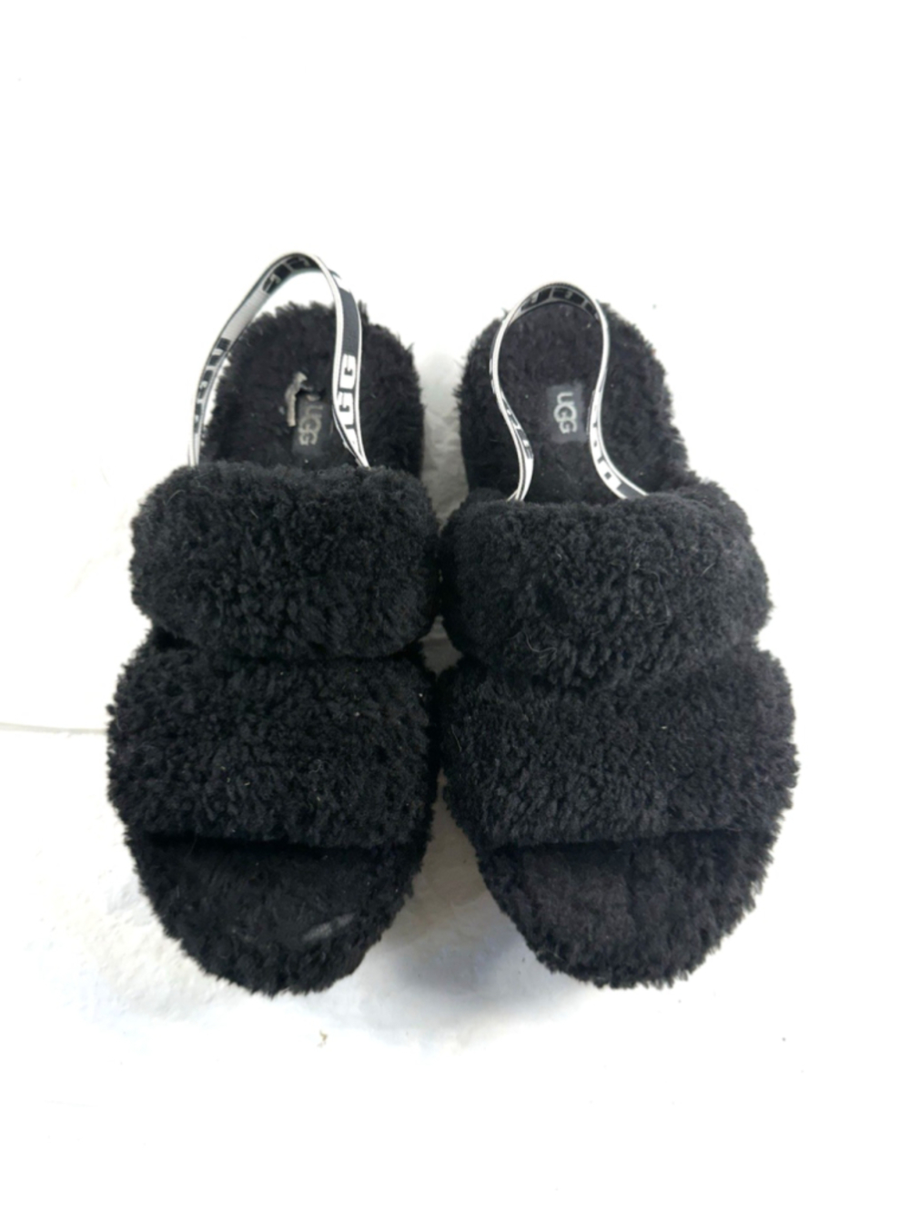 UGG Oh Fluffita Curly Sheepskin Slipper Slide Sandals 1120876 Women's Size 8